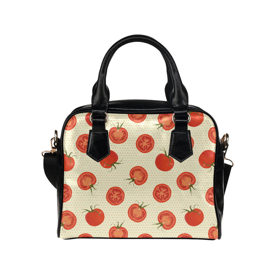 Tomato dot background Shoulder Handbag