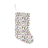 Skate Board Pattern Print Design 05 Christmas Stocking