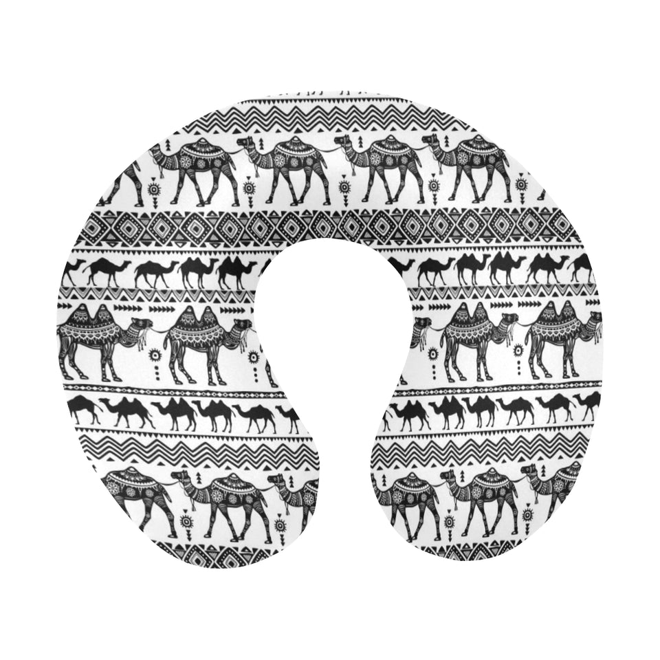 Camel polynesian tribal pattern U-Shaped Travel Neck Pillow