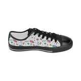 Candy design pattern Kids' Boys' Girls' Low Top Canvas Shoes Black