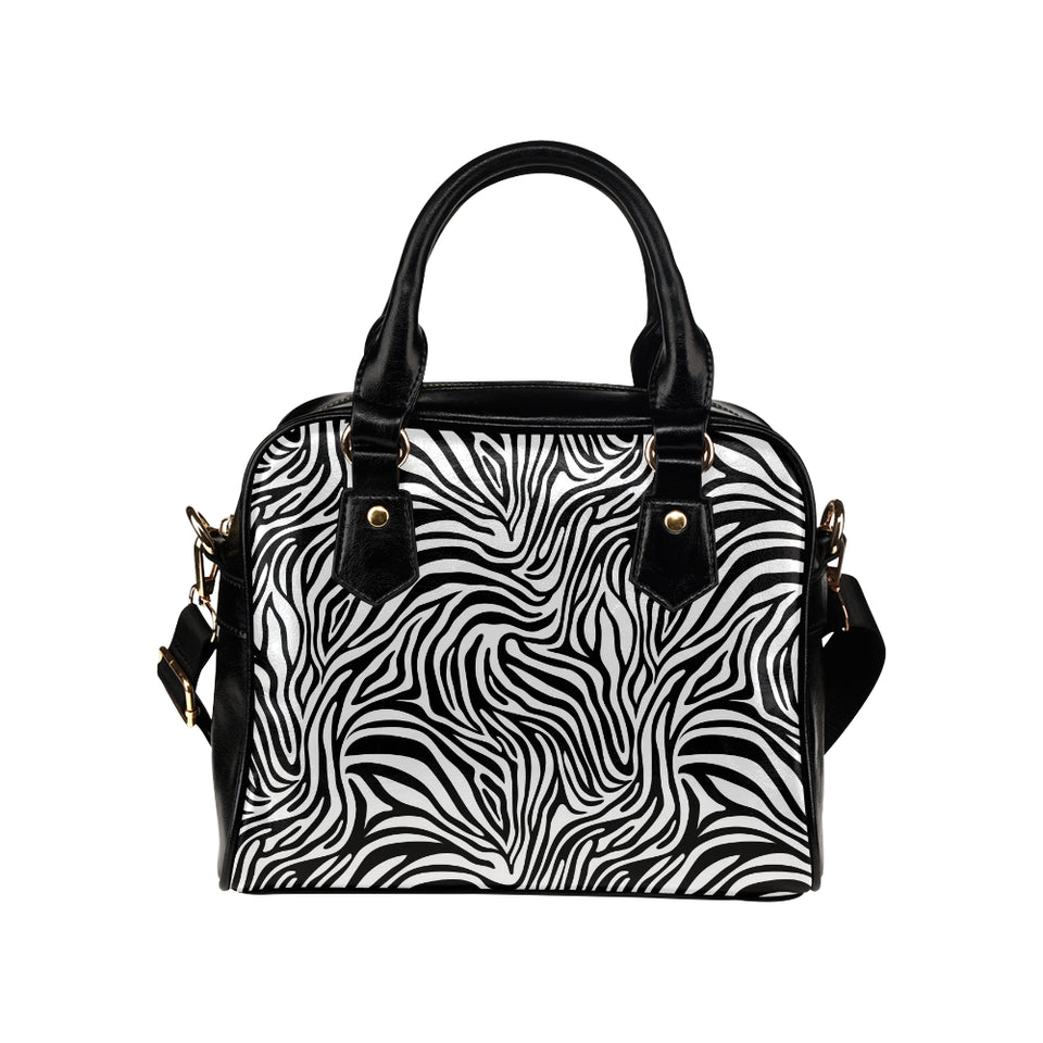 Zebra skin pattern Shoulder Handbag