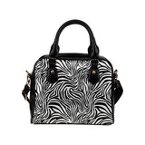Zebra skin pattern Shoulder Handbag