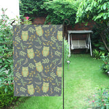 Cute owls leaves pattern House Flag Garden Flag