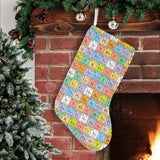 Chemistry Periodic Table Pattern Print Design 01 Christmas Stocking