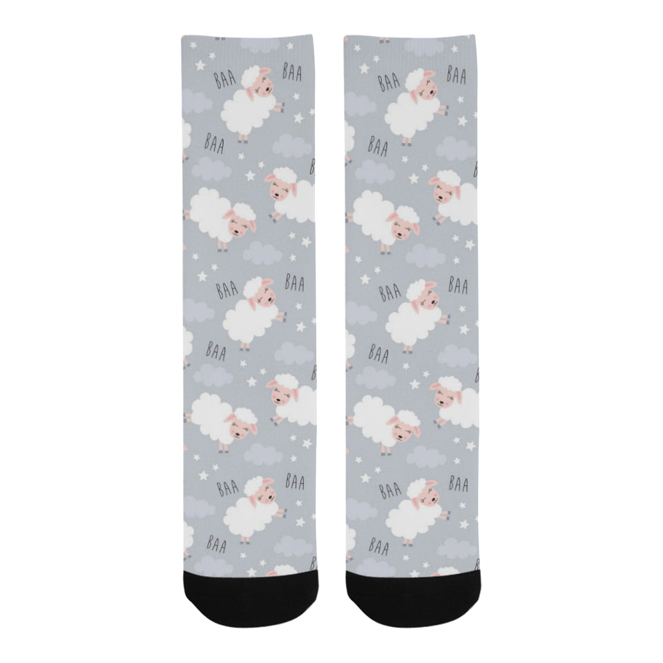 Sweet dreams sheep pattern Crew Socks