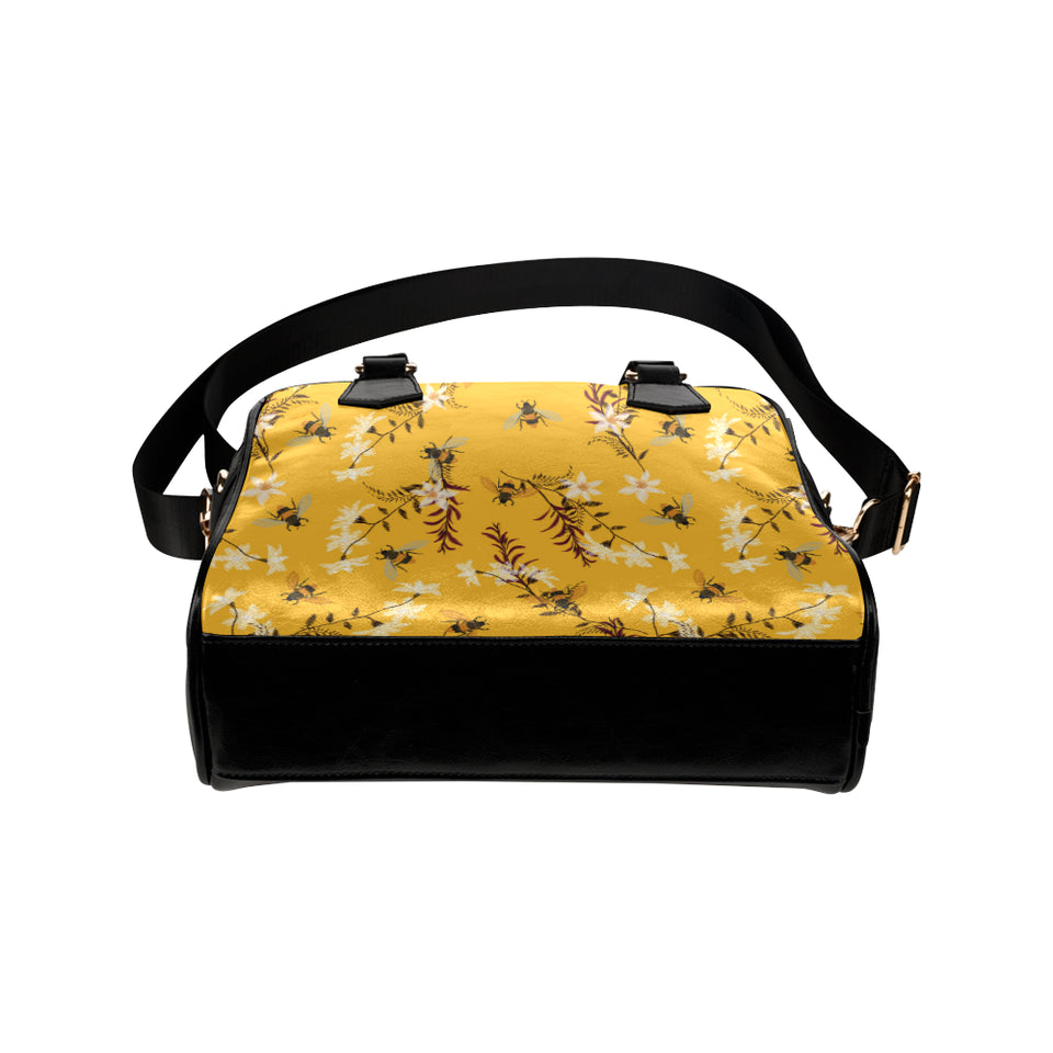 Bee flower pattern Shoulder Handbag