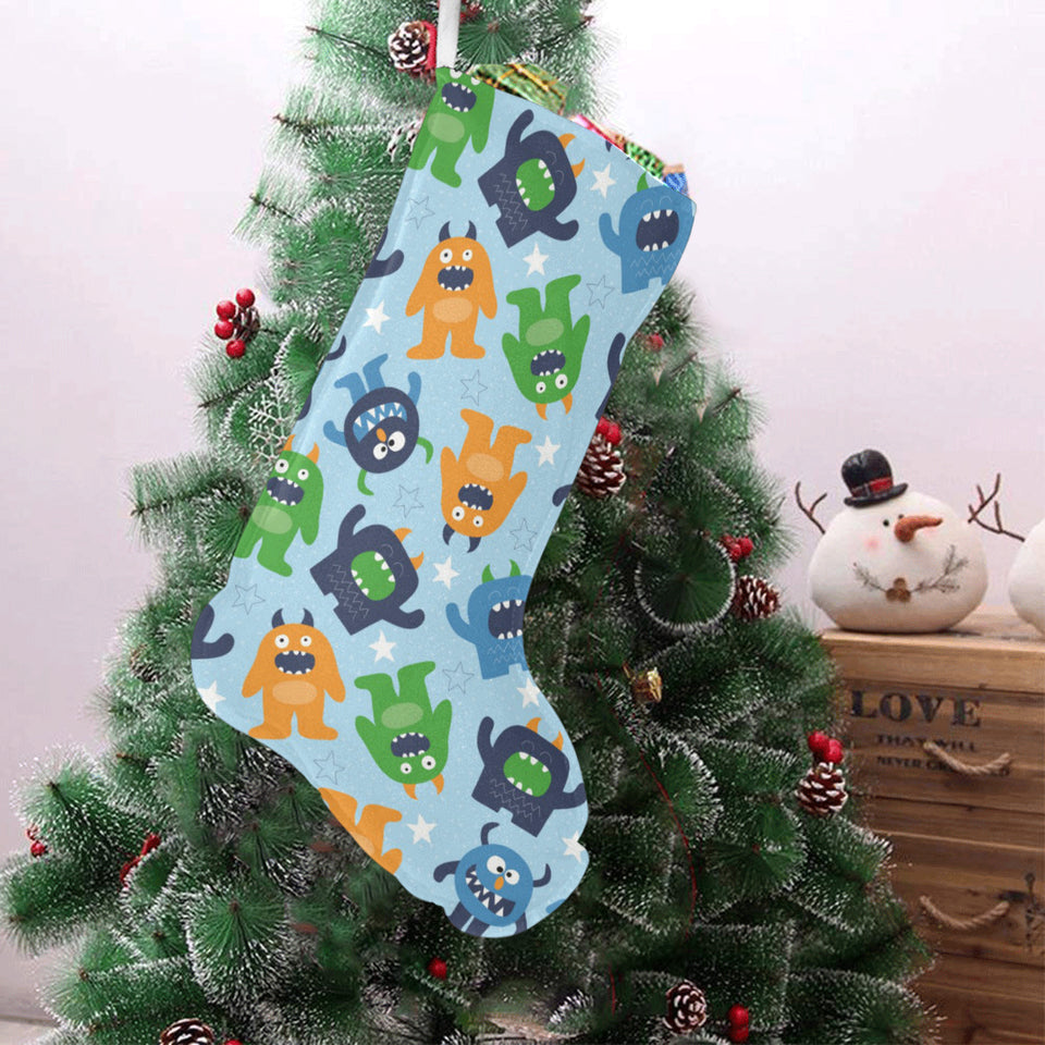 Alien Pattern Print Design 04 Christmas Stocking