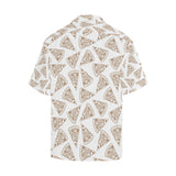 Hand drawn pizza pattern Men's All Over Print Hawaiian Shirt