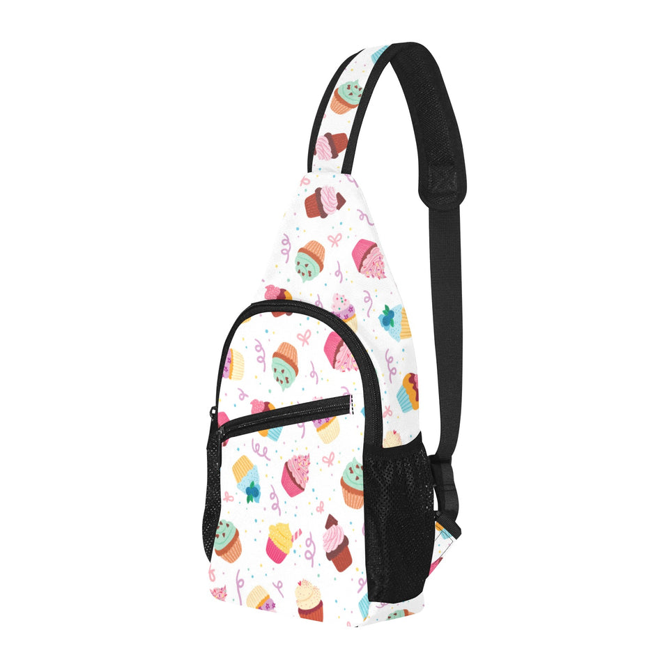 Cake cupcake design pattern All Over Print Chest Bag