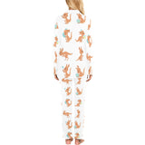 Cute Kangaroo pattern Women's Long Pajama Set