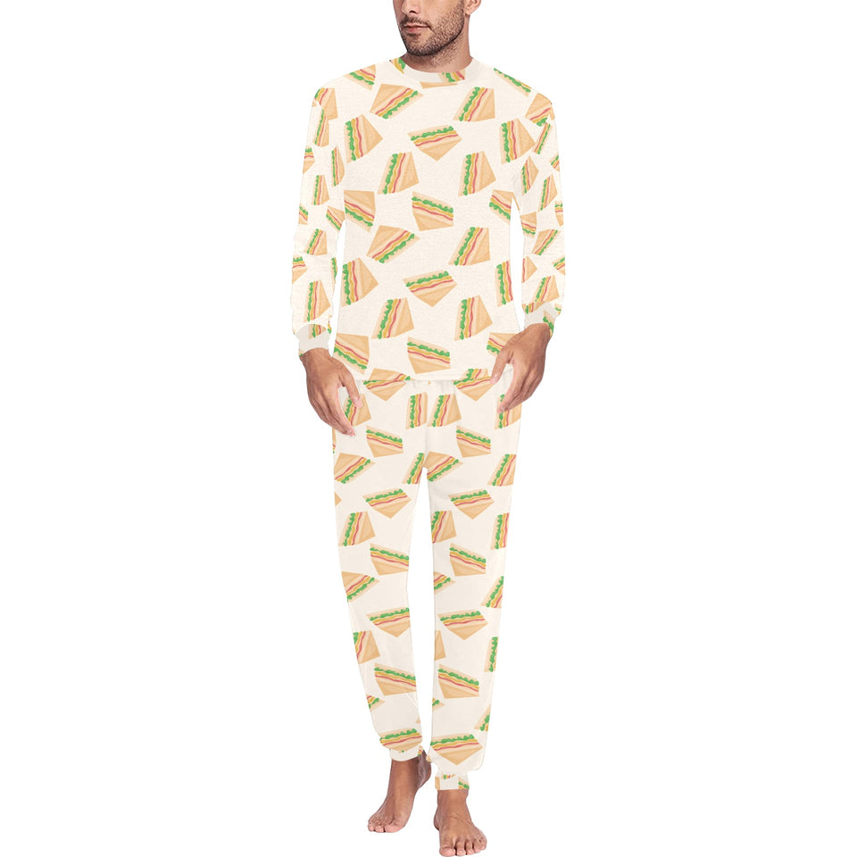 Sandwich Pattern Print Design 01 Men's All Over Print Pajama