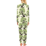 Bonsai pattern Women's All Over Print Pajama Set