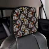 Eagle Pattern Print Design 05 Car Headrest Cover