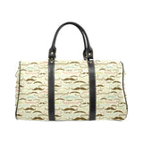 Mustache Beard Pattern Print Design 01 Travel Bag