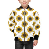 sunflowers design pattern Kids' Boys' Girls' Bomber Jacket