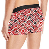 Casino Cards Suits Pattern Print Design 03 Men's All Over Print Boxer Briefs Men's Underwear