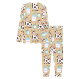 Cow bottle of milk pattern Women's All Over Print Pajama Set