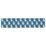 Golden Retriever Pattern Print Design 03 Table Runner