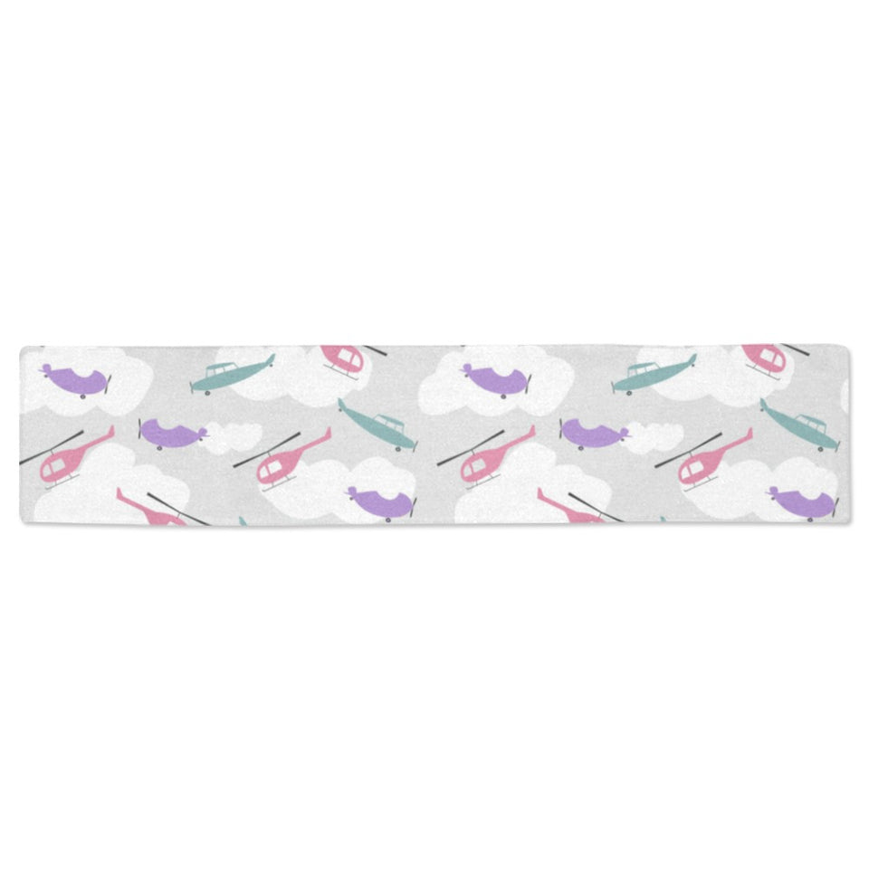 Helicopter plane pattern Table Runner