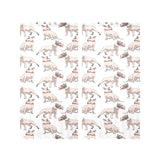 Bull Terrier Pattern Print Design 04 Gauze Curtain