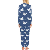 Cute white baby sea lion seal pattern Women's All Over Print Pajama Set