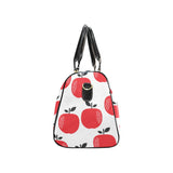 red apples white background Travel Bag