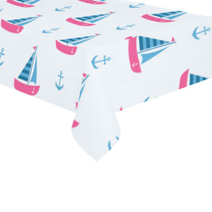 Sailboat anchor pattern Tablecloth