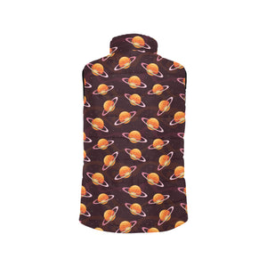 Hamburger Pattern Print Design 05 Men's Padded Vest