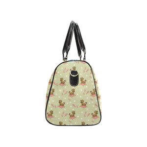 Yorkshire Terrier Pattern Print Design 01 Travel Bag