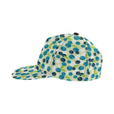 blueberry flower pattern All Over Print Snapback Cap