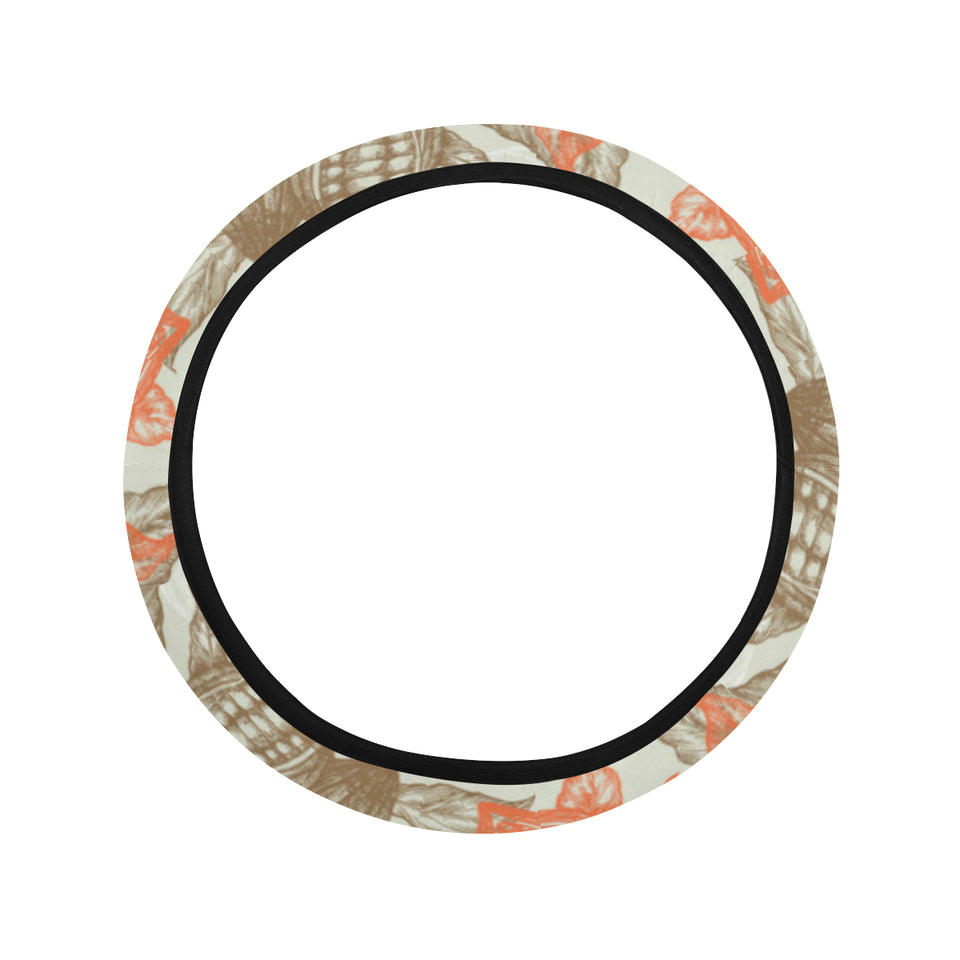 Cocoa beans Cocoa tree pattern Car Steering Wheel Cover