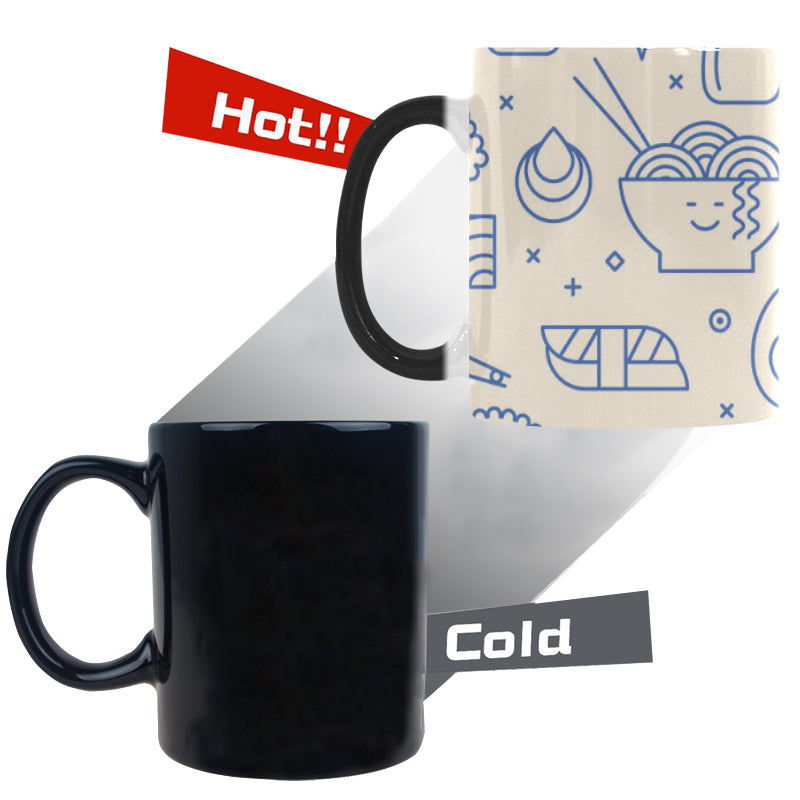 Cute sushi icon pattern Morphing Mug Heat Changing Mug