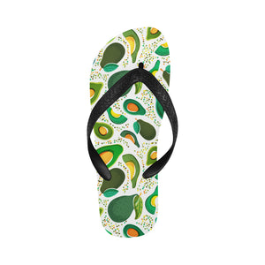 Avocado design pattern Unisex Flip Flops