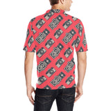 Camera Pattern Print Design 05 Men's All Over Print Polo Shirt