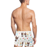 Cute Chihuahua dog pattern Men's Swimming Trunks