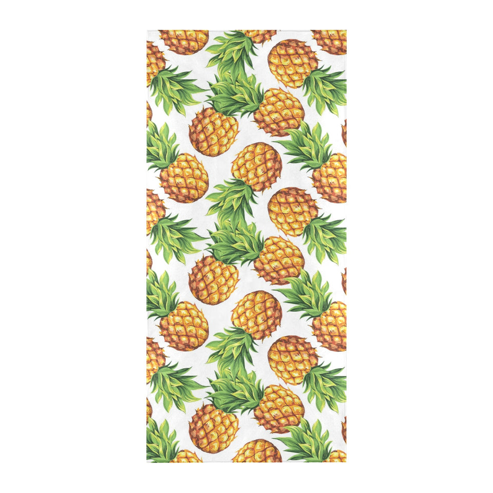 Pineapples design pattern Beach Towel