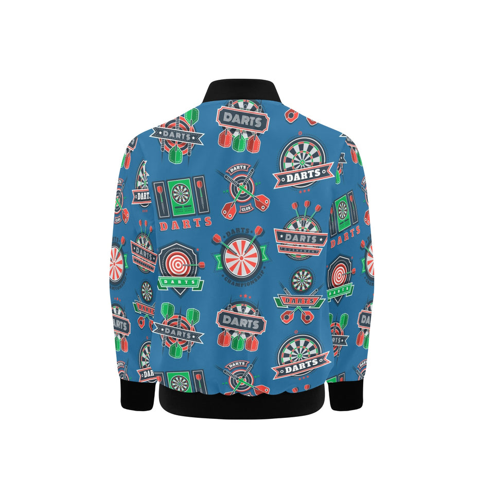 Darts Pattern Print Design 02 Kids' Boys' Girls' Bomber Jacket