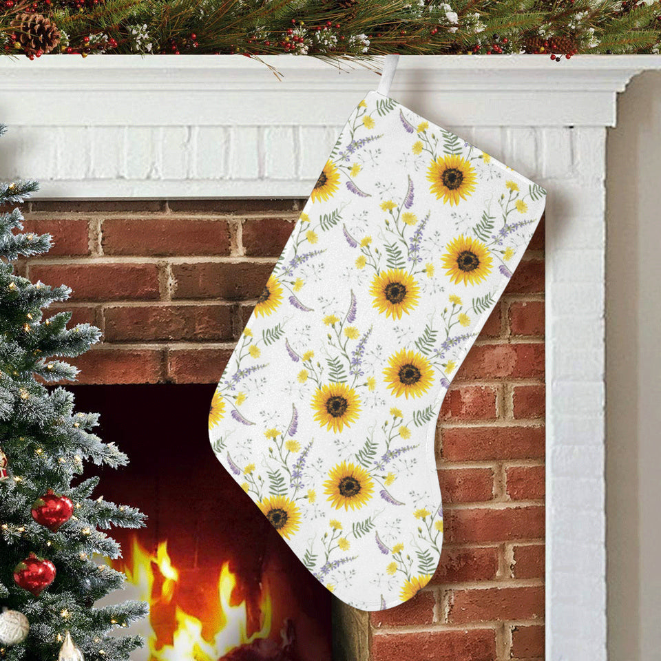 beautiful sunflowers pattern Christmas Stocking