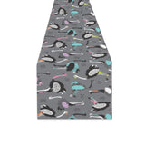 Ostrich Pattern Print Design 01 Table Runner