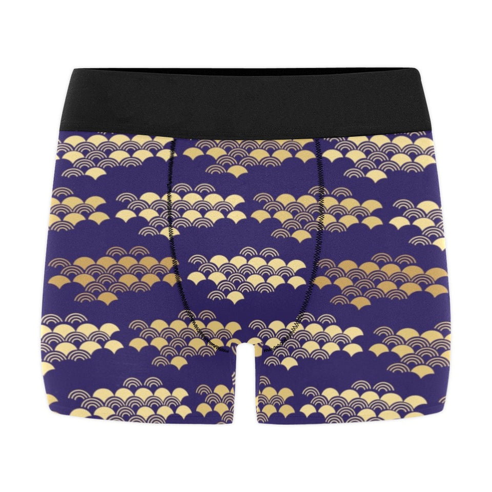 Beautiful japanese fan pattern Men's All Over Print Boxer Briefs Men's Underwear