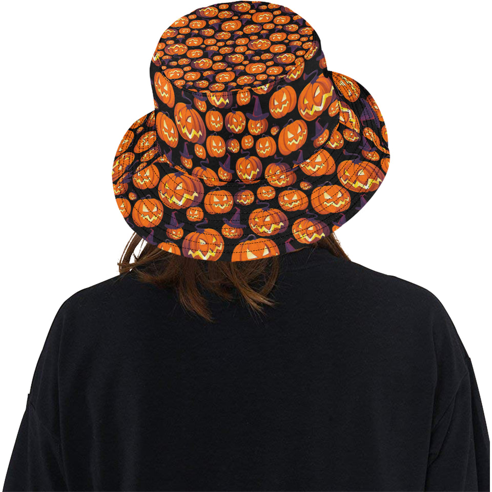 Halloween Pumpkin pattern Unisex Bucket Hat
