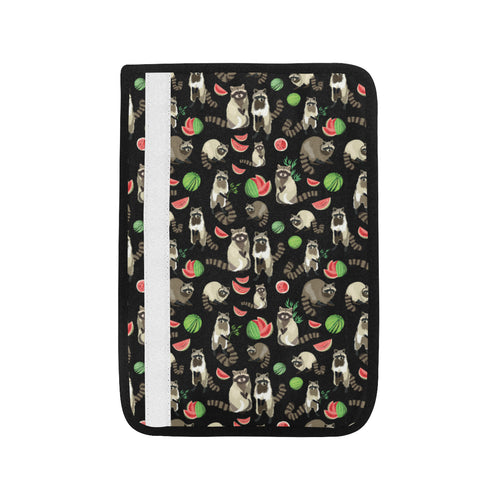 Raccoon watermelon pattern Car Seat Belt Cover
