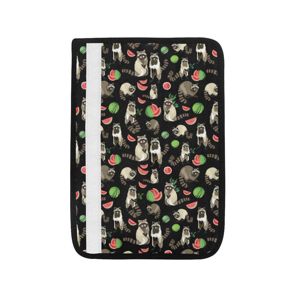 Raccoon watermelon pattern Car Seat Belt Cover