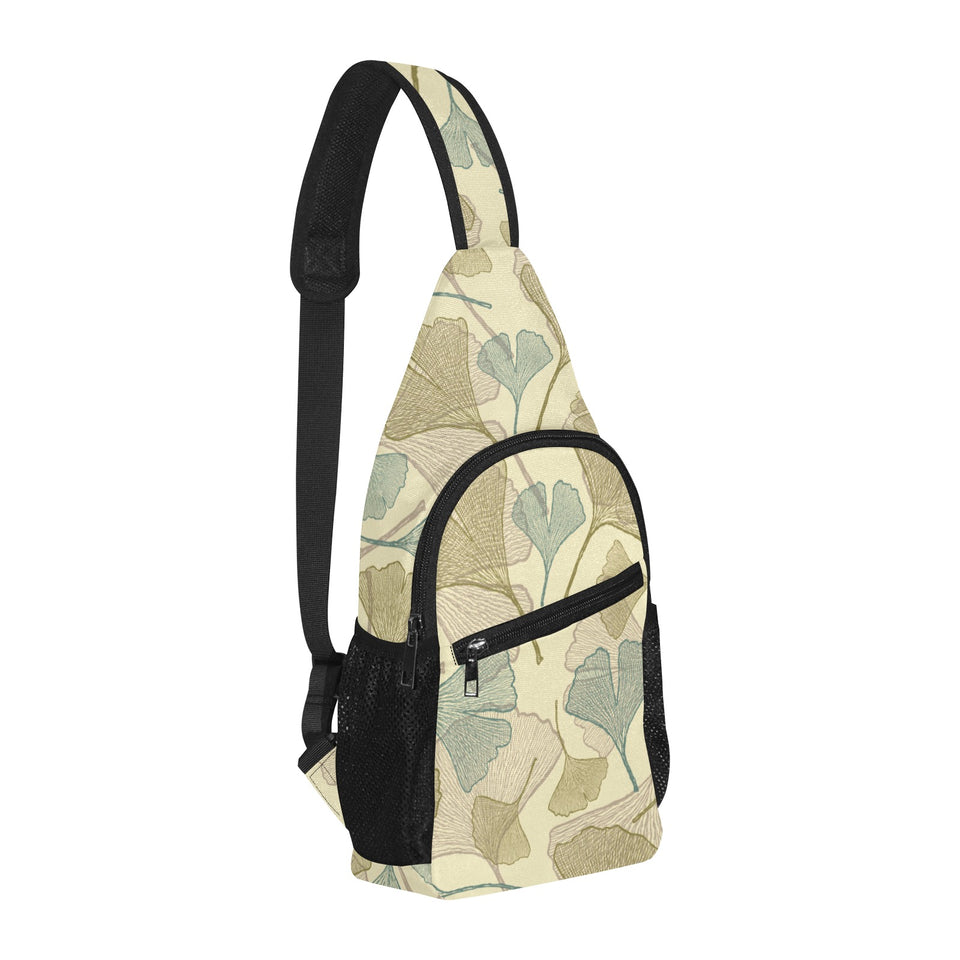 Ginkgo leaves design pattern All Over Print Chest Bag