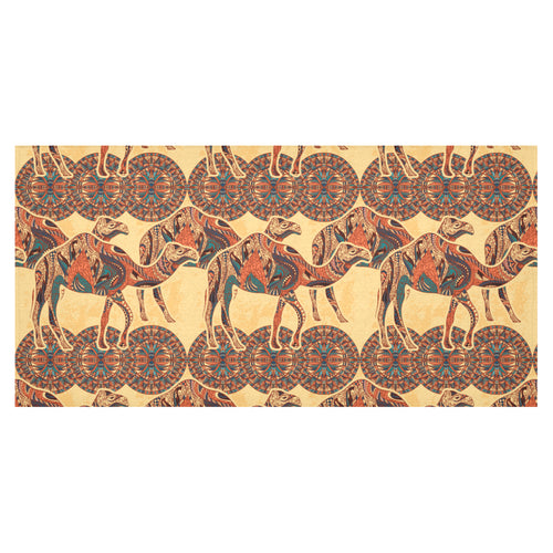 Camel polynesian tribal design pattern Tablecloth