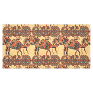 Camel polynesian tribal design pattern Tablecloth