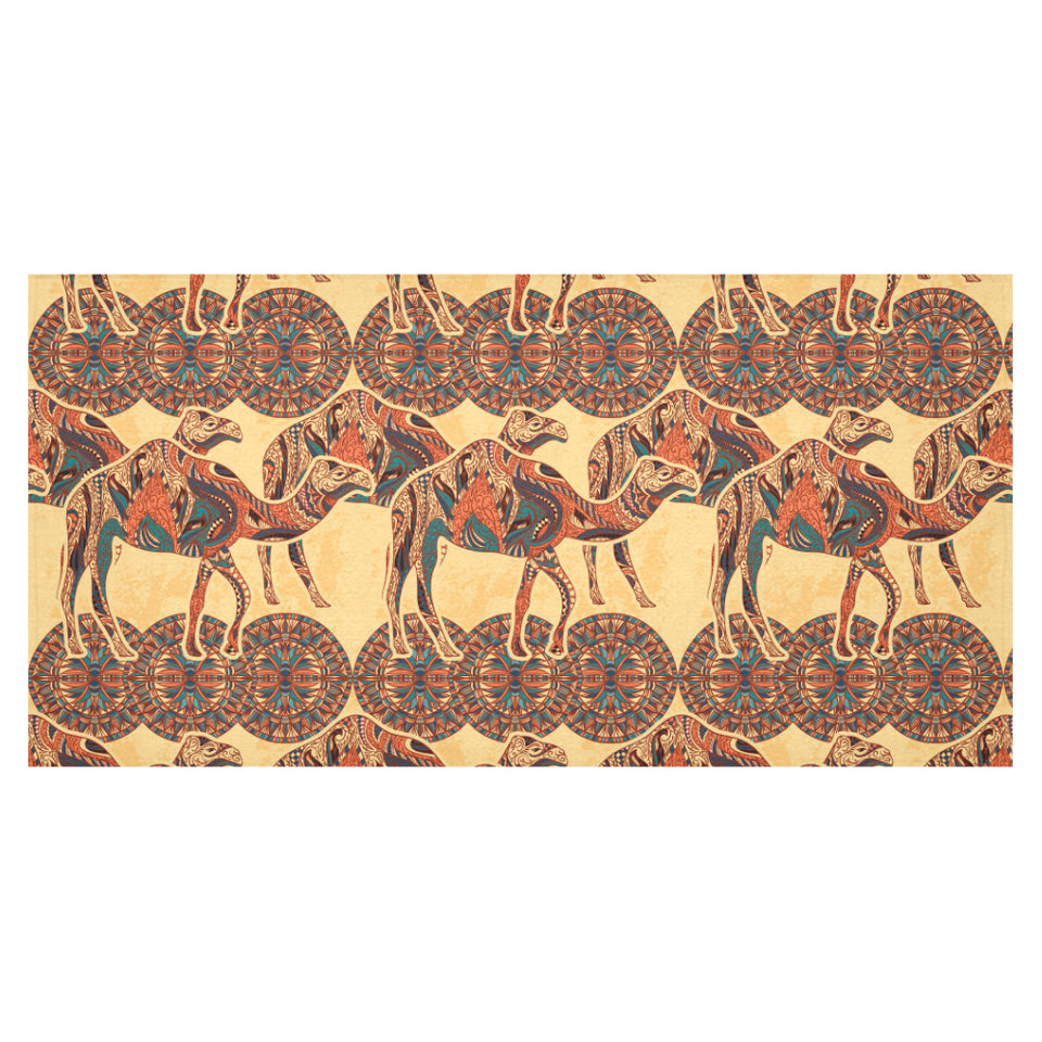 Camel polynesian tribal design pattern Tablecloth