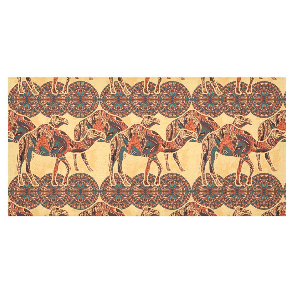 Camel polynesian tribal design pattern Tablecloth