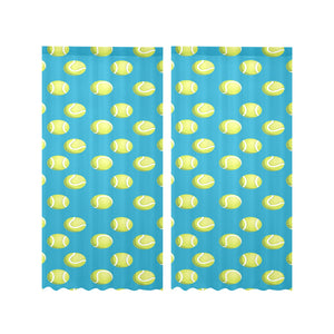 Tennis Pattern Print Design 05 Gauze Curtain
