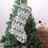 Piano Pattern Print Design 03 Christmas Stocking